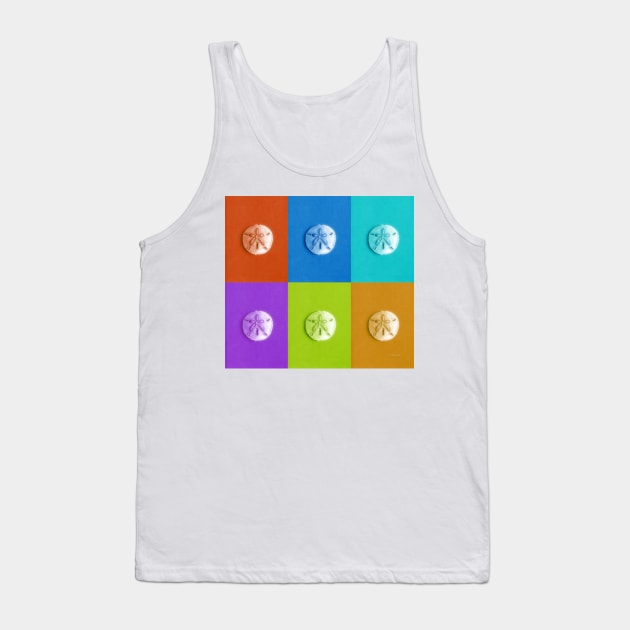 Sand Dollars - Multicolors Tank Top by ErinKantBarnard